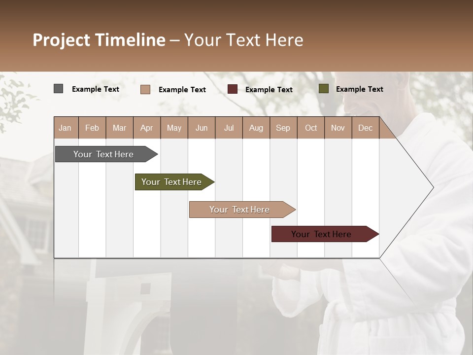 A Man Putting A Piece Of Paper Into A Mailbox PowerPoint Template