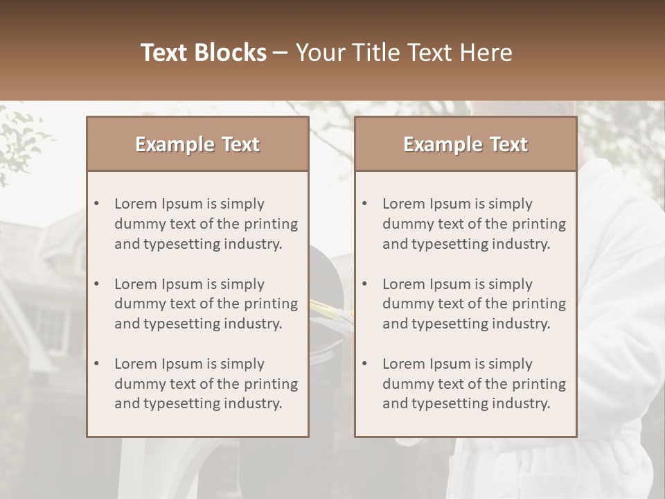 A Man Putting A Piece Of Paper Into A Mailbox PowerPoint Template