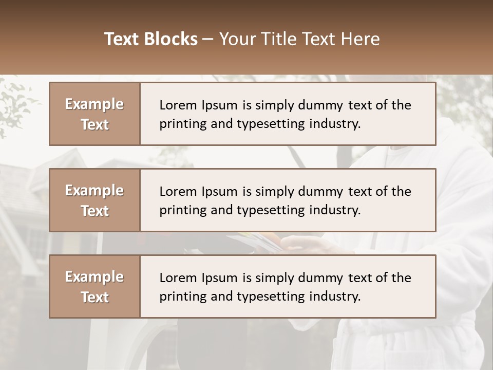 A Man Putting A Piece Of Paper Into A Mailbox PowerPoint Template