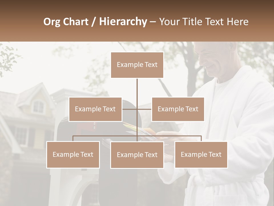 A Man Putting A Piece Of Paper Into A Mailbox PowerPoint Template