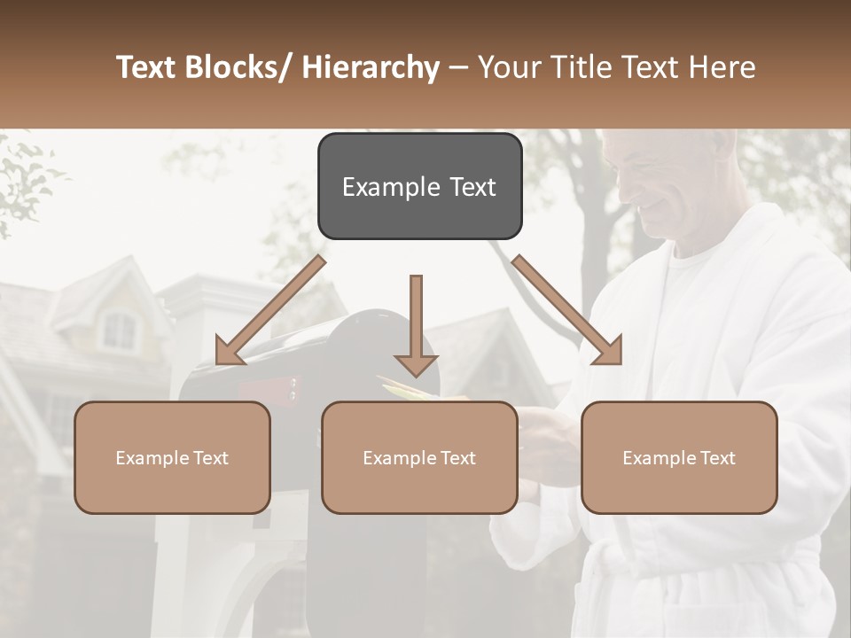 A Man Putting A Piece Of Paper Into A Mailbox PowerPoint Template