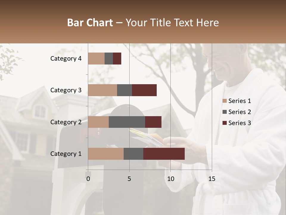 A Man Putting A Piece Of Paper Into A Mailbox PowerPoint Template