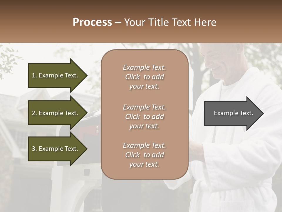 A Man Putting A Piece Of Paper Into A Mailbox PowerPoint Template
