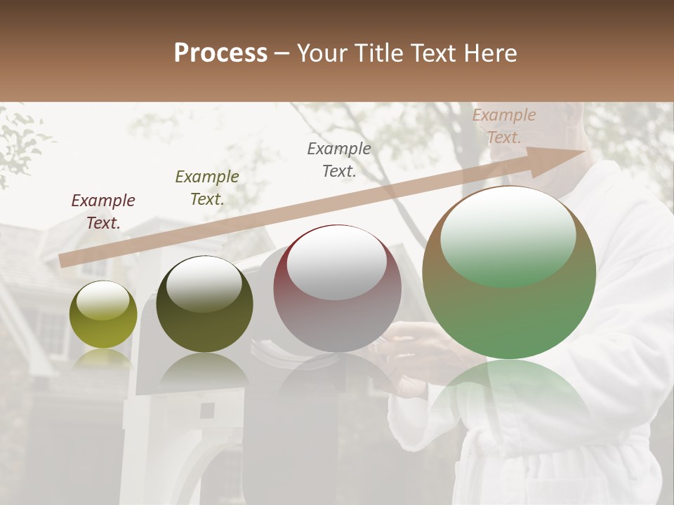 A Man Putting A Piece Of Paper Into A Mailbox PowerPoint Template