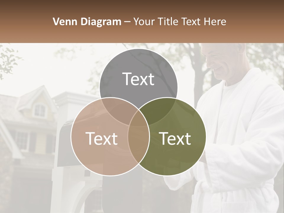 A Man Putting A Piece Of Paper Into A Mailbox PowerPoint Template