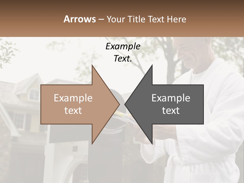 A Man Putting A Piece Of Paper Into A Mailbox PowerPoint Template