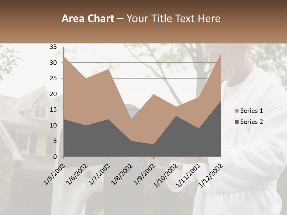 A Man Putting A Piece Of Paper Into A Mailbox PowerPoint Template