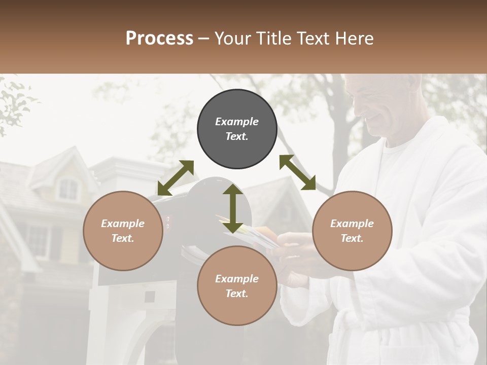 A Man Putting A Piece Of Paper Into A Mailbox PowerPoint Template
