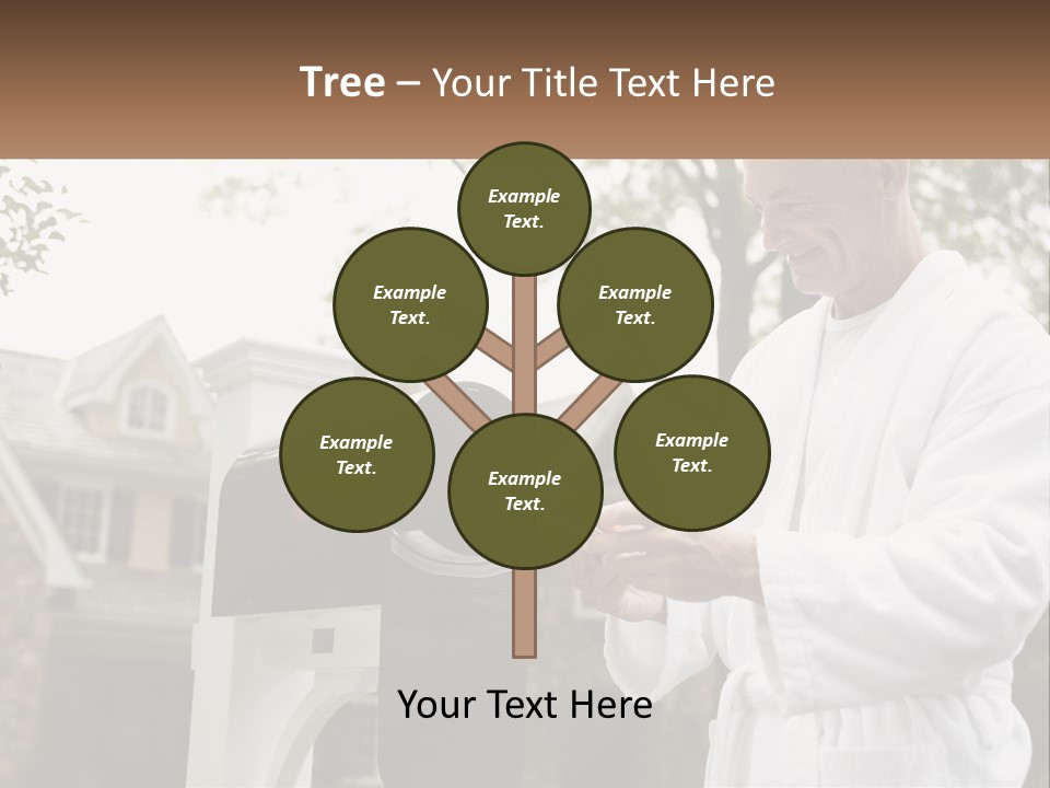 A Man Putting A Piece Of Paper Into A Mailbox PowerPoint Template