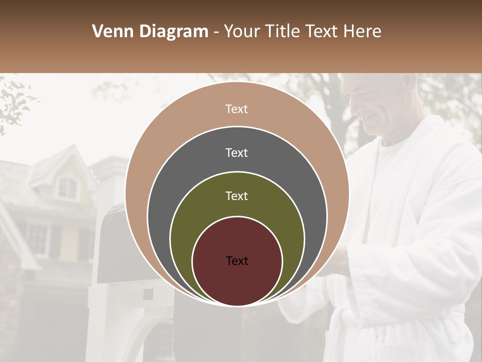 A Man Putting A Piece Of Paper Into A Mailbox PowerPoint Template