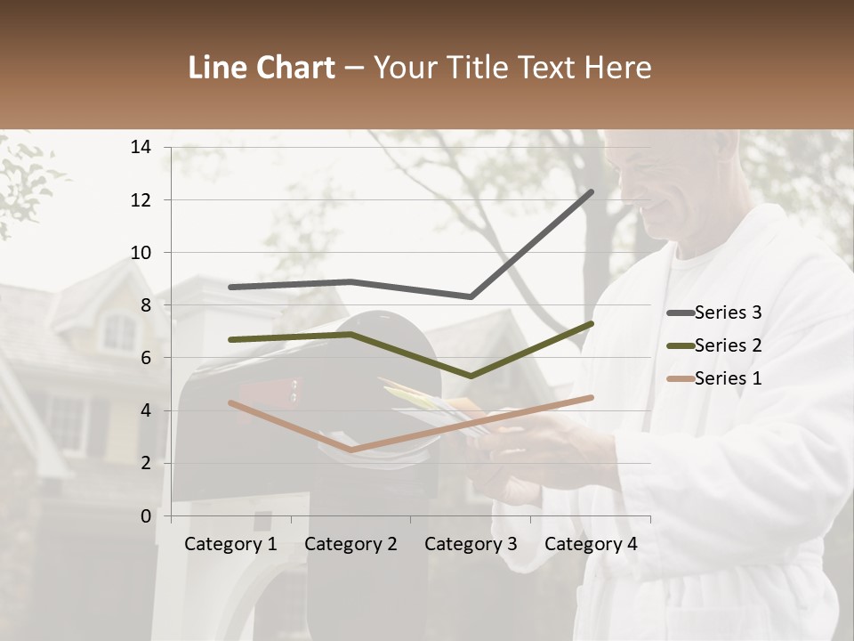 A Man Putting A Piece Of Paper Into A Mailbox PowerPoint Template