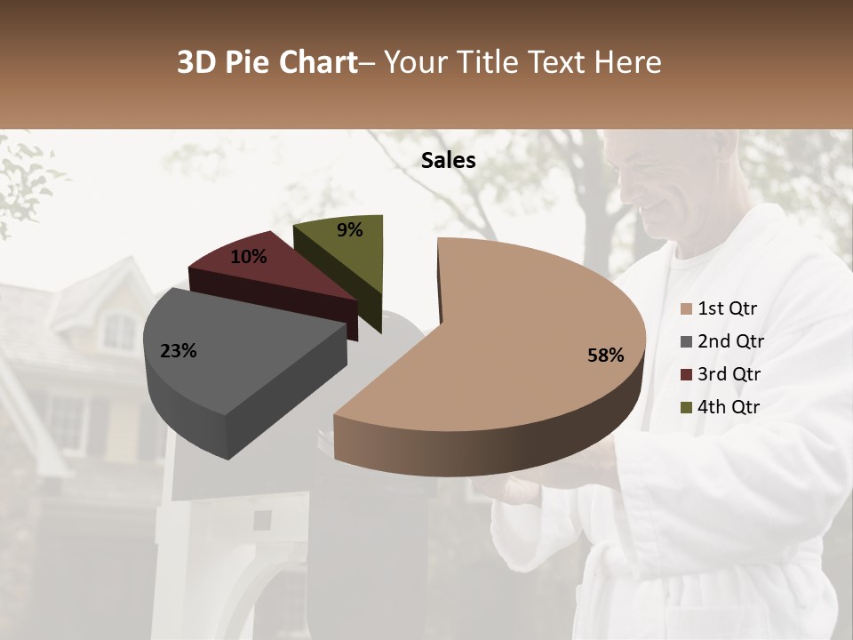 A Man Putting A Piece Of Paper Into A Mailbox PowerPoint Template