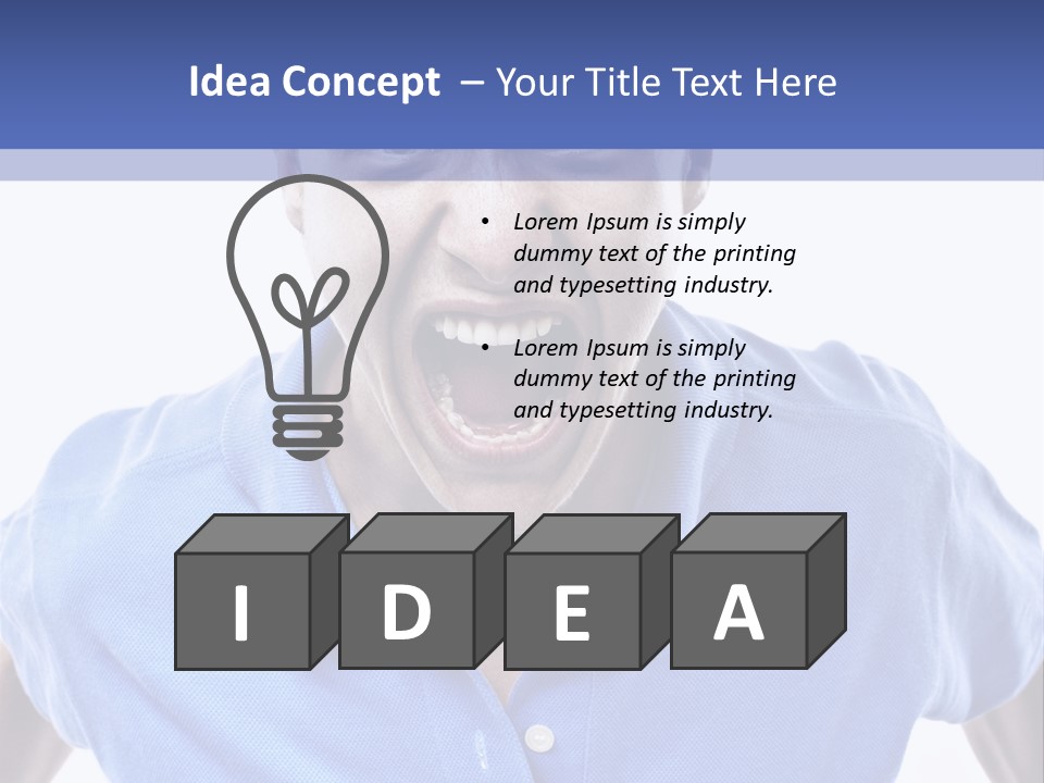 A Man With A Surprised Look On His Face PowerPoint Template