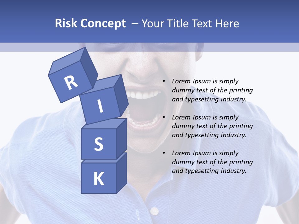 A Man With A Surprised Look On His Face PowerPoint Template