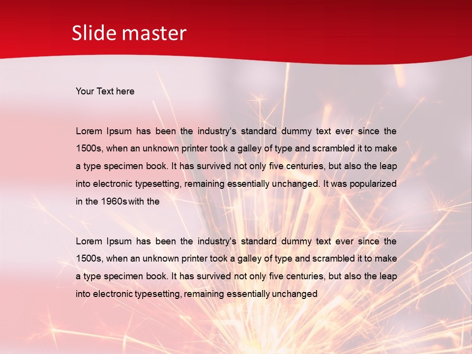 A Sparkler With An American Flag In The Background PowerPoint Template