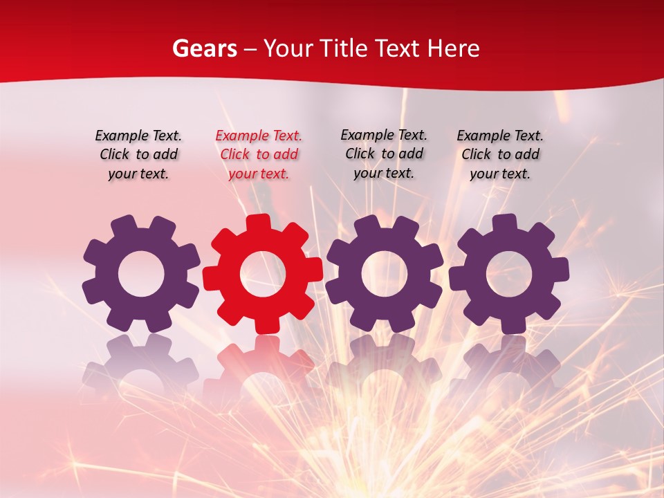 A Sparkler With An American Flag In The Background PowerPoint Template