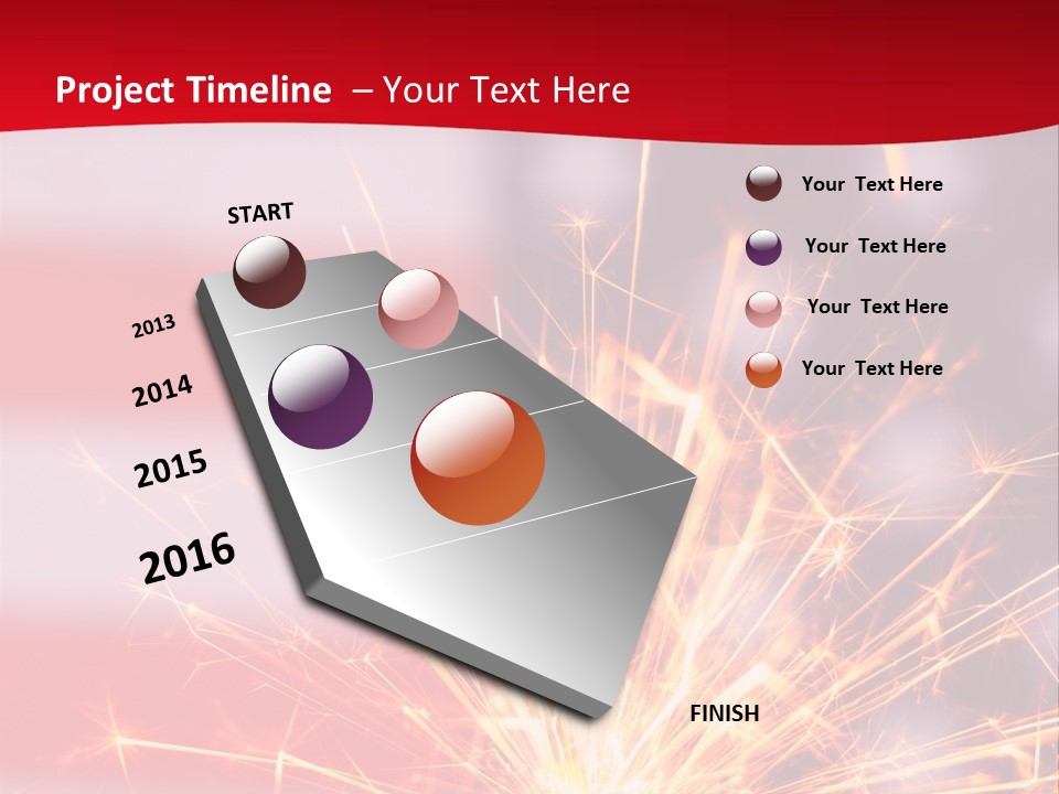 A Sparkler With An American Flag In The Background PowerPoint Template