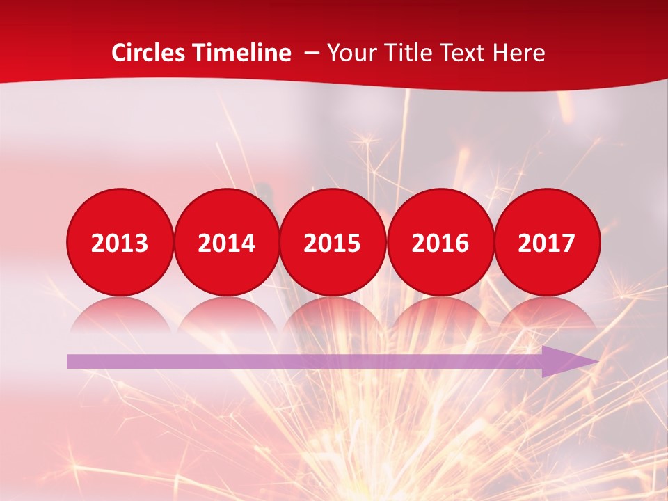 A Sparkler With An American Flag In The Background PowerPoint Template