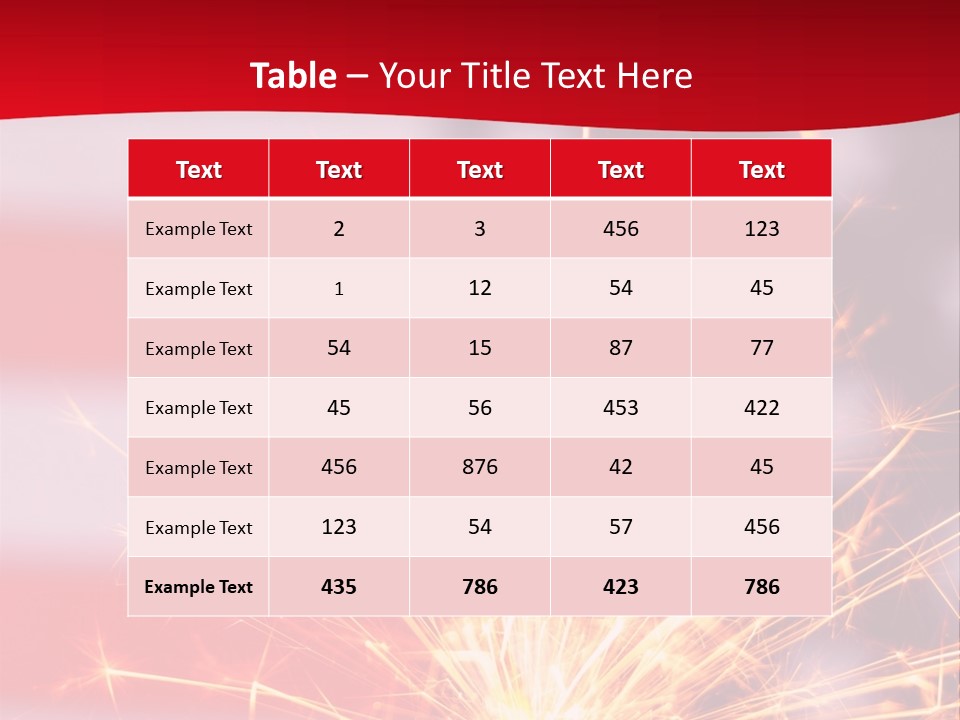 A Sparkler With An American Flag In The Background PowerPoint Template