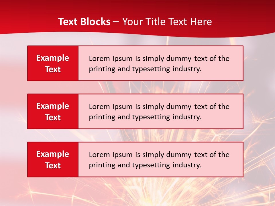 A Sparkler With An American Flag In The Background PowerPoint Template