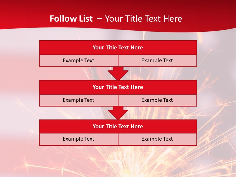 A Sparkler With An American Flag In The Background PowerPoint Template