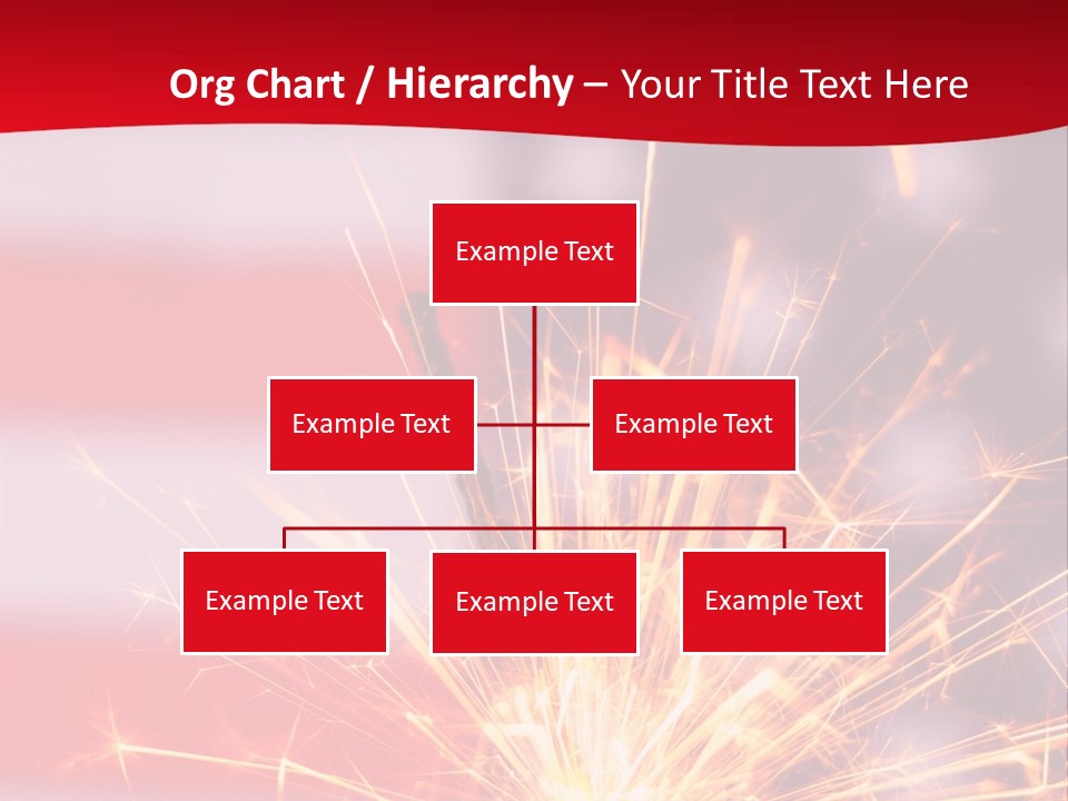 A Sparkler With An American Flag In The Background PowerPoint Template