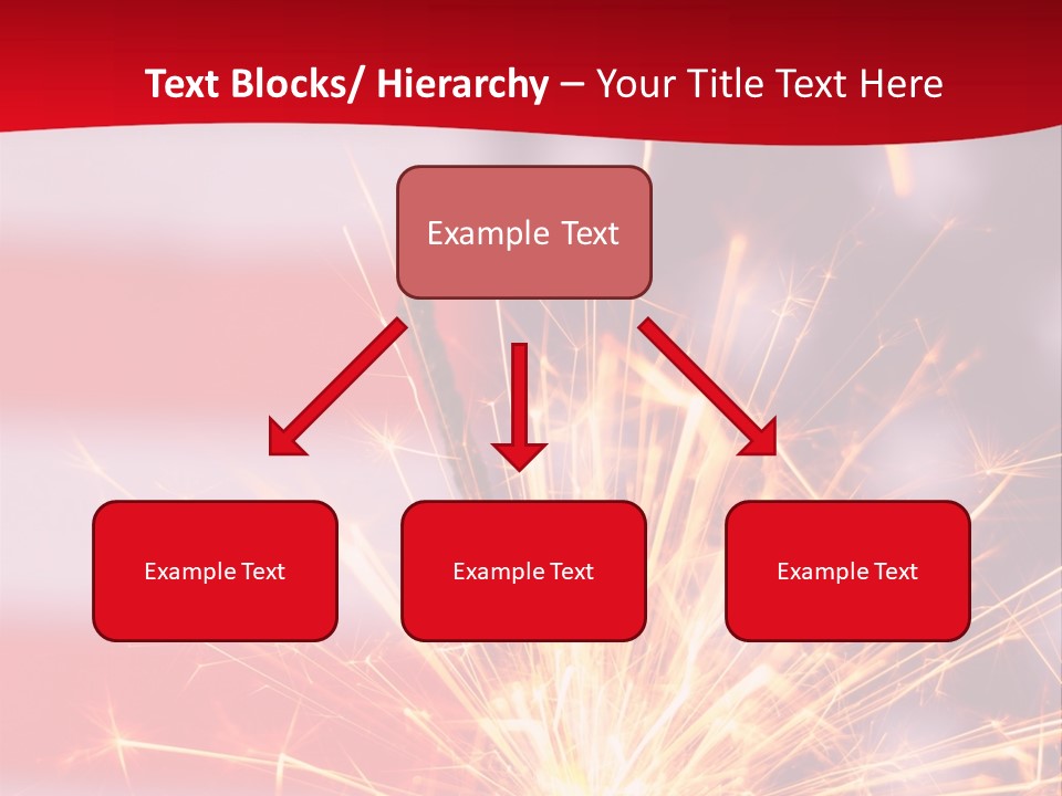 A Sparkler With An American Flag In The Background PowerPoint Template