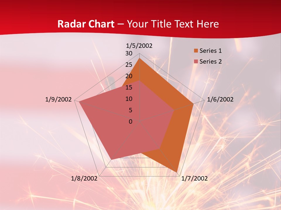 A Sparkler With An American Flag In The Background PowerPoint Template