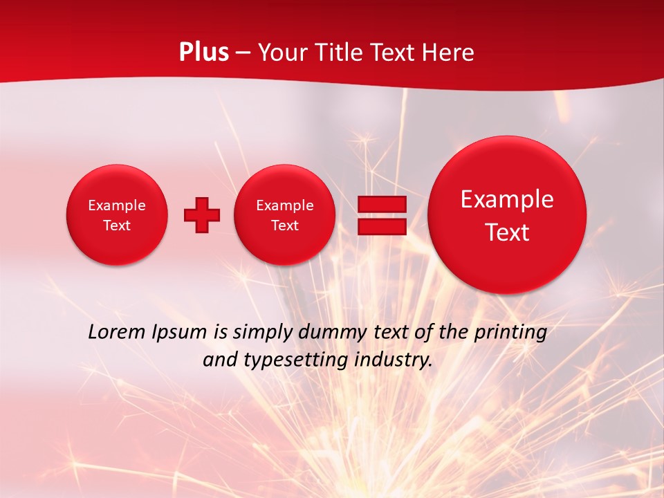 A Sparkler With An American Flag In The Background PowerPoint Template