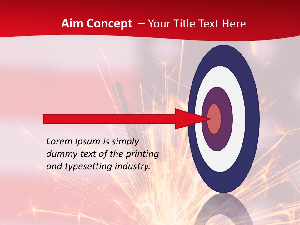 A Sparkler With An American Flag In The Background PowerPoint Template