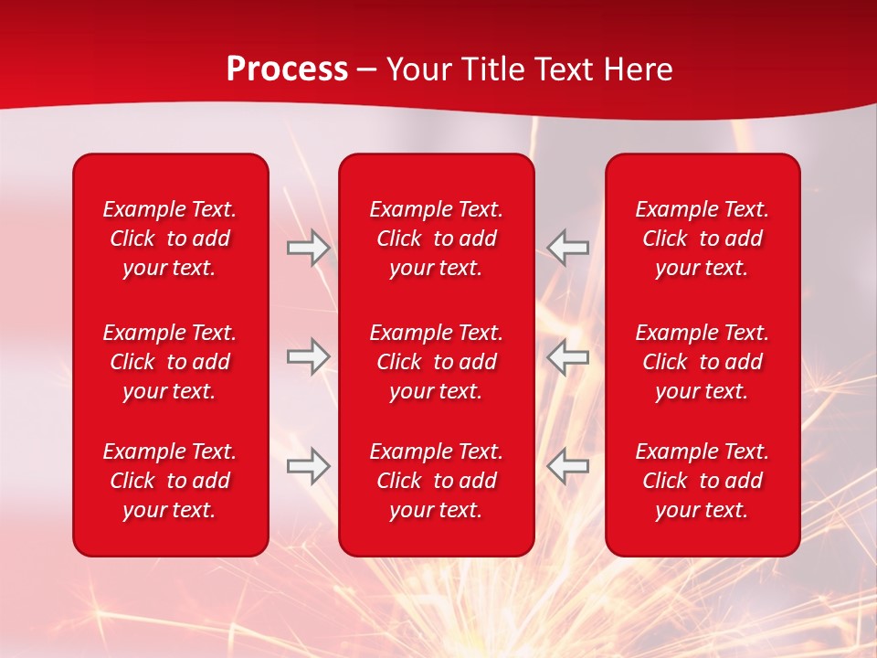 A Sparkler With An American Flag In The Background PowerPoint Template