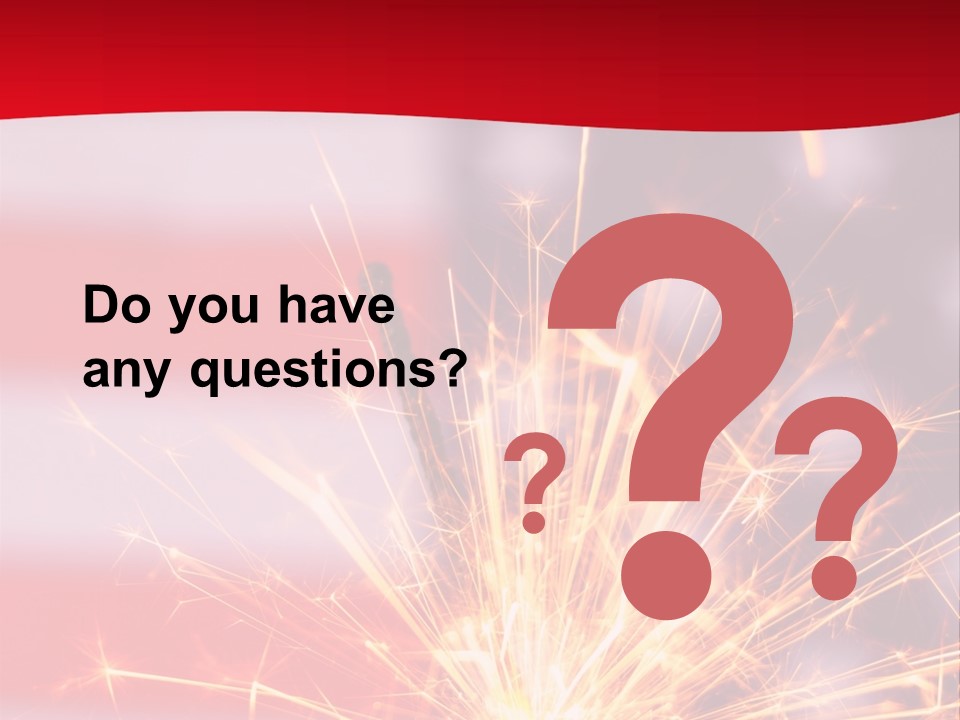 A Sparkler With An American Flag In The Background PowerPoint Template
