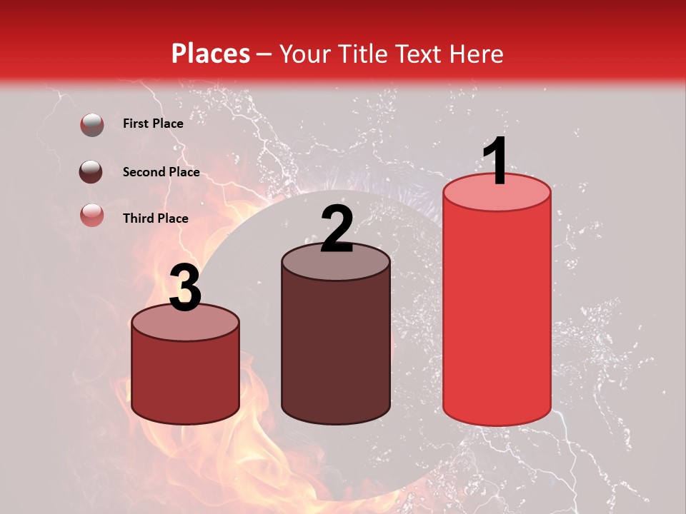 A Record On Fire And Water Powerpoint Template PowerPoint Template