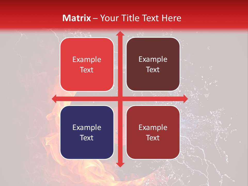 A Record On Fire And Water Powerpoint Template PowerPoint Template