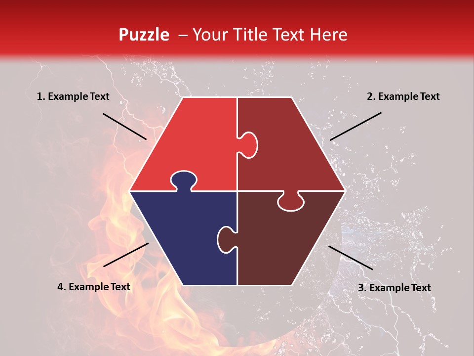 A Record On Fire And Water Powerpoint Template PowerPoint Template