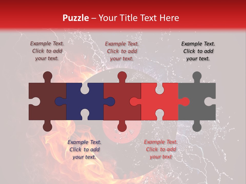 A Record On Fire And Water Powerpoint Template PowerPoint Template