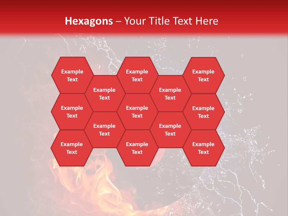 A Record On Fire And Water Powerpoint Template PowerPoint Template
