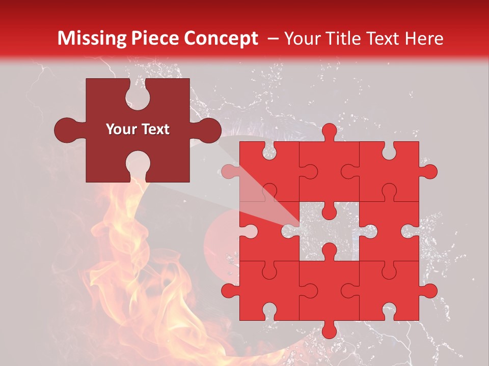 A Record On Fire And Water Powerpoint Template PowerPoint Template