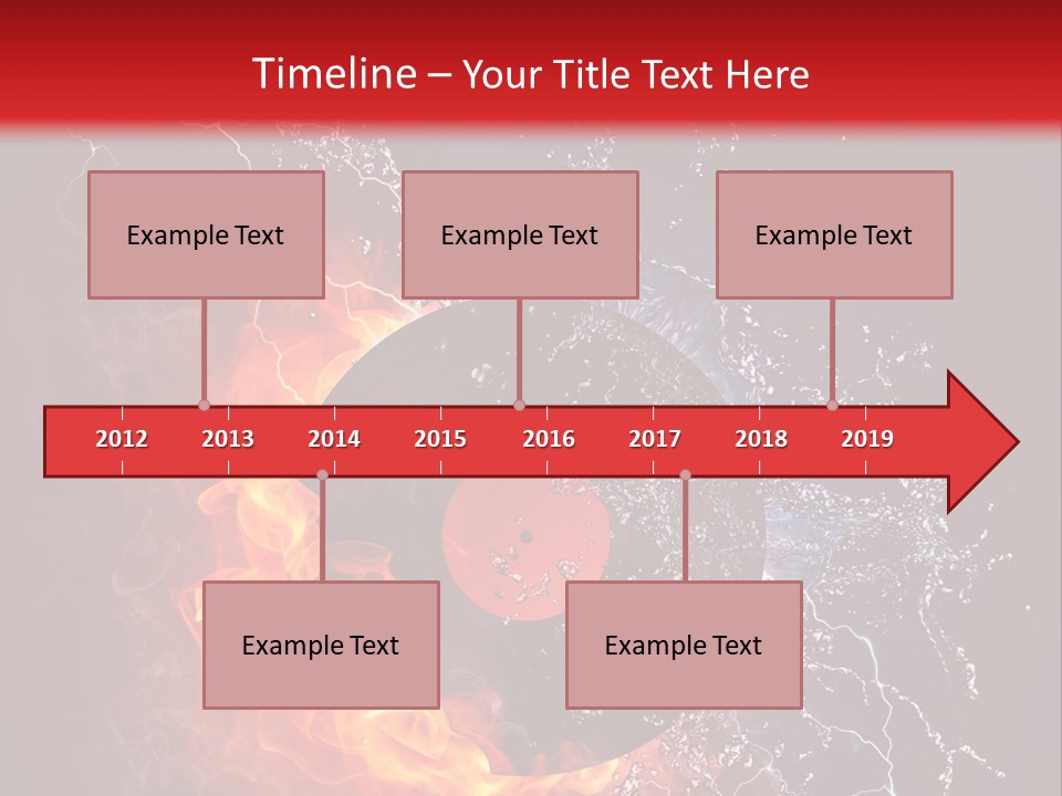 A Record On Fire And Water Powerpoint Template PowerPoint Template