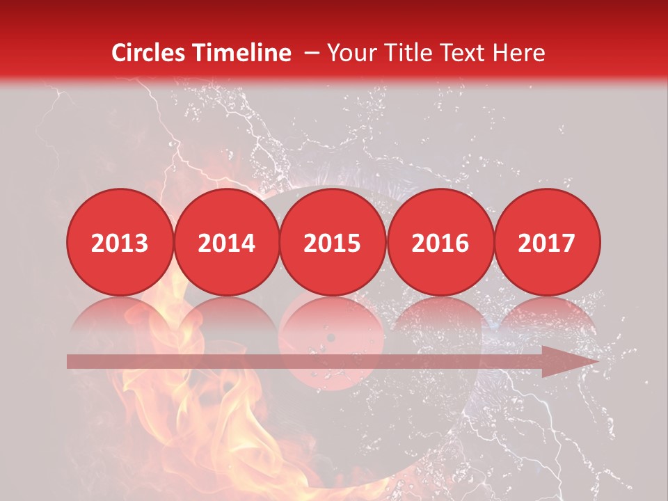A Record On Fire And Water Powerpoint Template PowerPoint Template