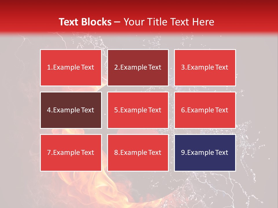 A Record On Fire And Water Powerpoint Template PowerPoint Template