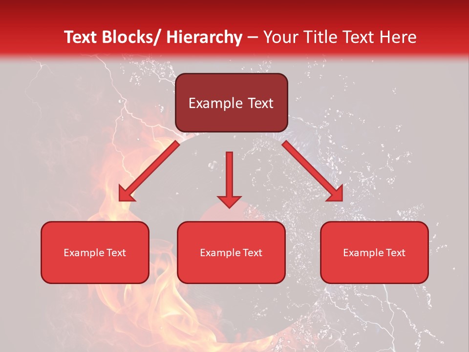 A Record On Fire And Water Powerpoint Template PowerPoint Template