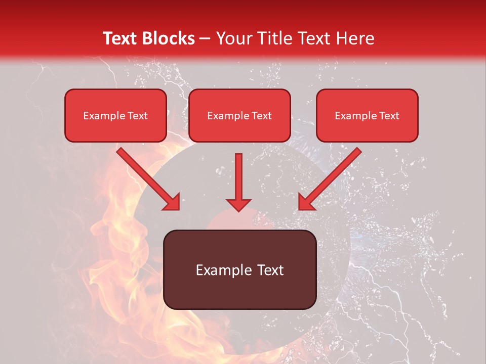 A Record On Fire And Water Powerpoint Template PowerPoint Template