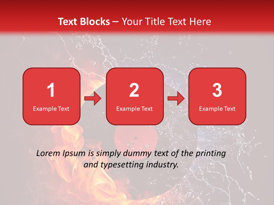 A Record On Fire And Water Powerpoint Template PowerPoint Template