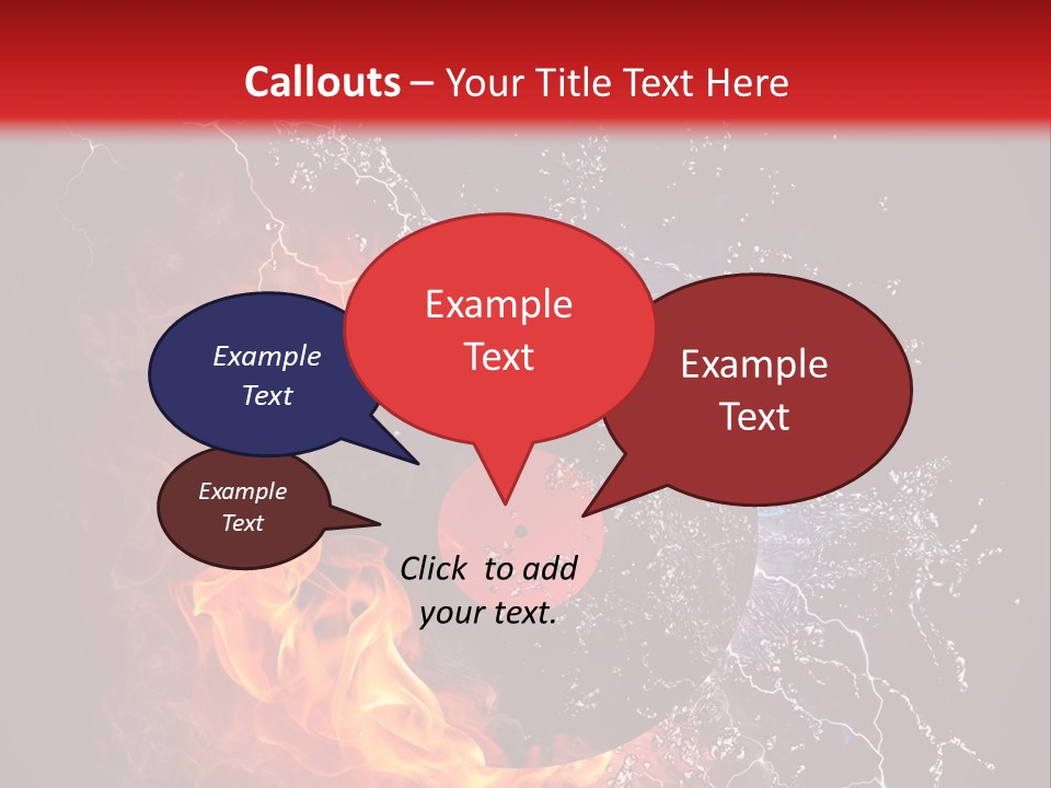 A Record On Fire And Water Powerpoint Template PowerPoint Template