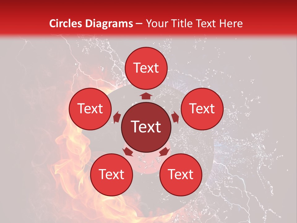 A Record On Fire And Water Powerpoint Template PowerPoint Template