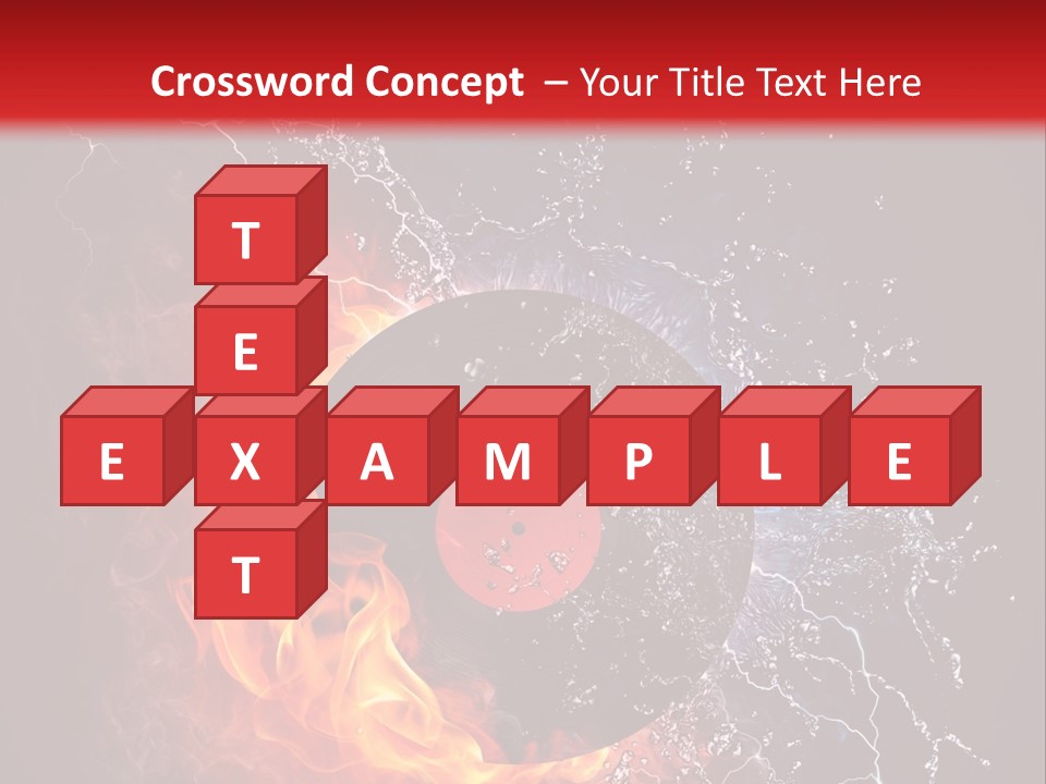 A Record On Fire And Water Powerpoint Template PowerPoint Template