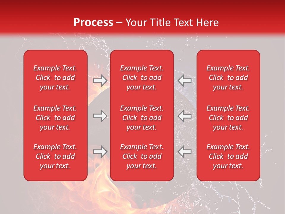 A Record On Fire And Water Powerpoint Template PowerPoint Template