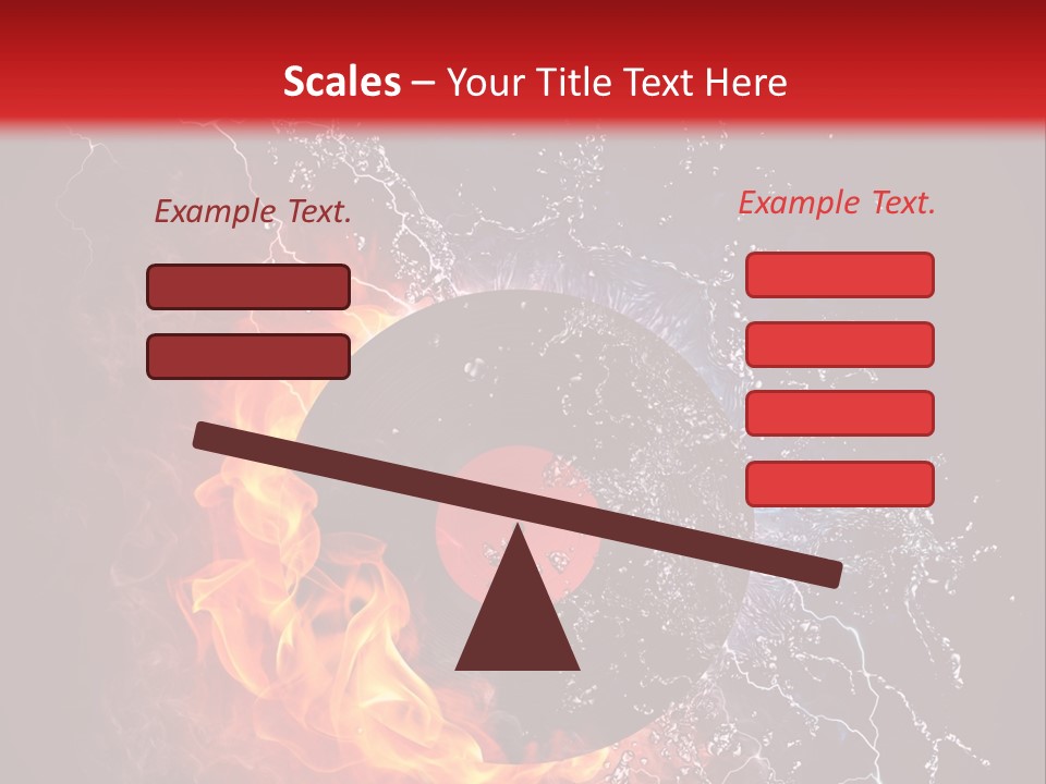 A Record On Fire And Water Powerpoint Template PowerPoint Template