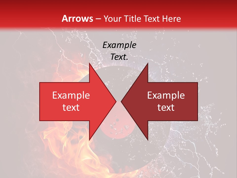 A Record On Fire And Water Powerpoint Template PowerPoint Template